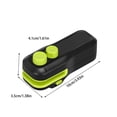thumbnail image 2 of Mini sellador de bolsas – Herramienta para conservar alimentos | Almacenamiento de snacks, diseño, USB recargable | Dispositivo plástico portátil | Blanco o Negro | 100x35x41mm, 2 of 4
