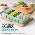 thumbnail image 2 of 2 Pack Silicone Freezer Tray with Lids, Half Cup Portion Freezing Molds, Food Storage Containers for Soup, Broth, Sauce, Meal Prep, Stackable Freezer Trays, 2 of 6