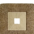 thumbnail image 2 of Benzara BM205837 Square Sandstone Wall Decor with Ribbed Details, Brown & Beige - Medium, 2 of 2