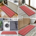 thumbnail image 6 of Red Christmas Folk Pattern Kitchen Rug Mat,Kitchen Runner Rugs Non Skid Washable,Decorative Kitchen Floor Mats for Kitchen,Sink,Laundry,17"x47.2", 6 of 7