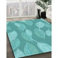 thumbnail image 3 of Ahgly Company Machine Washable Indoor Rectangle Transitional Light Sea Green Area Rugs, 2' x 4', 3 of 7