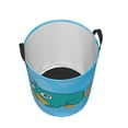 thumbnail image 3 of Perry The Platypus Laundry Hamper Cartoon Circular Foldable Basket With Handle, Clothes Books Toys Storage Organizer Bucket for Bedroom Bathroom, 3 of 8