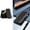 Black, variant on Klonfd Lu Xury Electroplated Leather Mag Netic Phone Cas E With Phone Stand And Pen Slot For Galaxy Z Fold 2/3/4/5/6/7