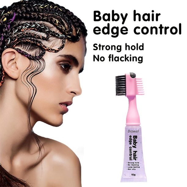 3-in-1 Baby Hair Edge Control Brush: Hair Gel, Wig Gel & Invisible Bonding  Glue for a Perfect Look! 