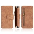 thumbnail image 2 of GSA Luxury Leather Flip Wallet Case For iPhone XS Max (6.5") - Brown, 2 of 8