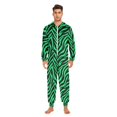 thumbnail image 6 of joogoo Zebra Stripes Green Unisex Adults Onesies Pajamas Jumpsuits L, 6 of 7