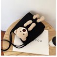 thumbnail image 4 of HaoXianJian Bags for Women Cute Bear Tote bag Shoulder Large Underarm bag Travel Work Handbag, 4 of 8