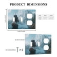 thumbnail image 3 of Game Graphics Lake Switch Cover Decorative Wall Plate 3-Gang 2-Toggle 1-Duplex Standard Size, 3 of 5