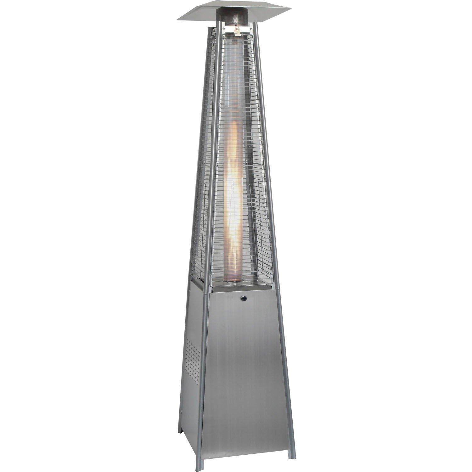Hanover Outdoor 7-Ft. 42,000 BTU Pyramid Propane Patio Heater in Stainless Steel by Hanover Outdoor