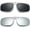 Blackgray+silver, variant on 2 pack Polarized Unisex Clip on Flip up Sunglasses over Prescription and Reading Glasses Frames UV390