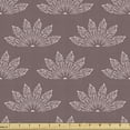thumbnail image 1 of Floral Upholstery Fabric by the Yard, Pattern of Lotus Flower Inspired Oriental Curlicue Motifs in Pastel Tones, Decorative Fabric for DIY and Home Accents, Pale Mauve Taupe Rose by Ambesonne, 1 of 5