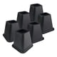 thumbnail image 5 of Elevador de cama para muebles, 15 cm de altura, 15 cm, patas antiarañazos para sofá o silla. 6 piezas, 5 of 7