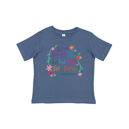 

Inktastic She is Fierce Funny Shakespeare Quote Gift Gift Baby Girl T-Shirt