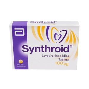 Synthroid 100 µg 30 tabletas