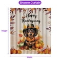 thumbnail image 5 of Happy Thanksgiving Dachshund Welcome Thankful Fall Autumn Pumpkin Shower Curtain Wiener Dog Lover Gifts Idea Waterproof Bathroom Bathtub Curtain - 02021, 5 of 5