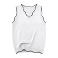 thumbnail image 4 of Active Tops Women Versatile Lightweight Knit Tank Top for Daily and Travel Classic Solid Sleeveless Crewneck Ready Easy Layering for Summer White XXL, 4 of 4