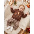 thumbnail image 4 of Toddler Baby Girl Thanksgiving Outfit Long Sleeve Sweatshirt and Pants 2Pcs, 4 of 10