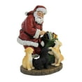 thumbnail image 3 of Roman 7" Santa with Puppies and Gifts Christmas Tabletop Figurine, 3 of 3