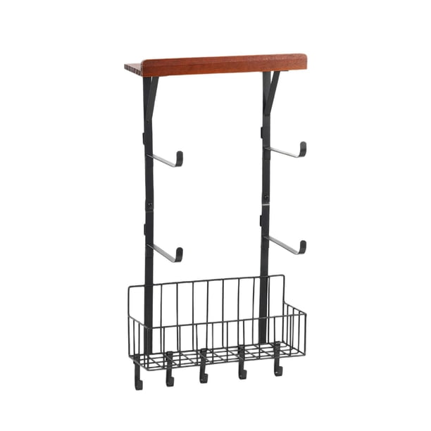 Estante de baño montado en la pared, soporte para champú, organizador de almacenamiento de alambre de Metal multifuncional, organizador de champú,