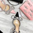 thumbnail image 3 of Women's Rhinestone Bow Satin Heel, 3 of 5