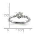 thumbnail image 5 of Sterling Silver Stackable Expressions Diamond Star Ring, 5 of 6