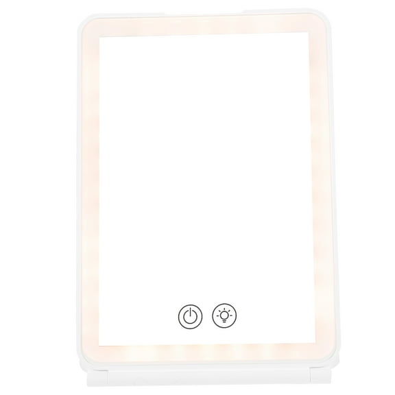 WRITWAA White Desktop Vanity Mirror for Office and Home Use, 1 Piece, Compact and Stylish Makeup Mirror