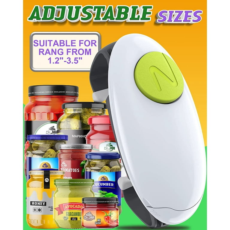Automatic Adjustable Grip Easy Touch Button Electric Jar Tin Can