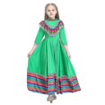 thumbnail image 1 of Vestido de baile español de Jalisco, gran swing, para niñas, estudiantes, mexicano, ruso, flamenco, disfraz, carnaval, fiesta tradicional folclórica para niños, 1 of 5
