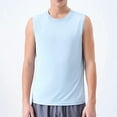 thumbnail image 5 of Athletic Tank Tops for Men Quick-Drying Sleeveless Workout Undershirts Shirts Mens Casual Solid Color Pullover Stretchy Slim Crewneck Running Vests, 5 of 7