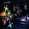 thumbnail image 3 of Colibrí Alimentado Por EnergíA Solar - Luz Que De Color - DecoracióN De JardíN Al Aire Libre, Colibrí Azul, 3 of 6