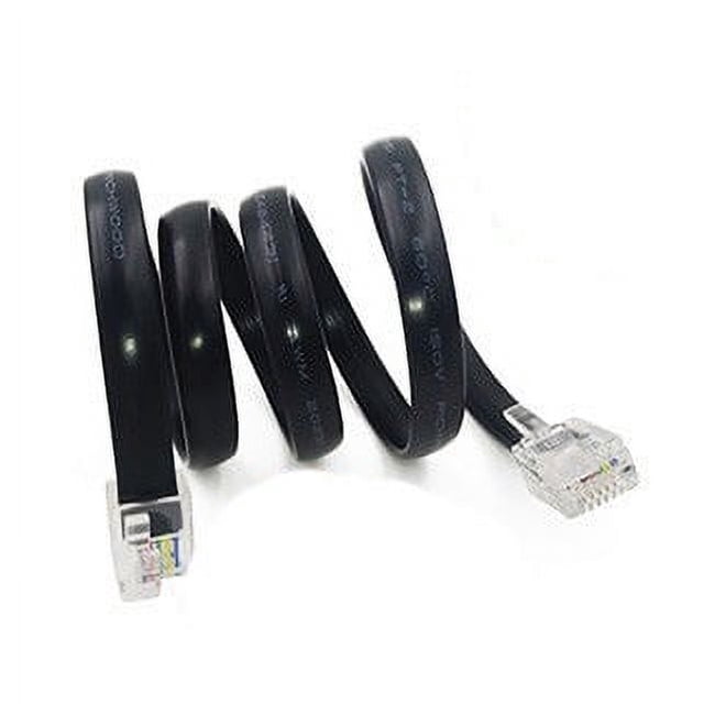 Cable telefónico Crystal Head de 6 núcleos con hebilla derecha NXT de 35 cm y 50 cm compatible con cable de línea de datos EV3