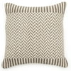 MoDRN Industrial Zig Zag Decorative Throw Pillow, 18" x 18"