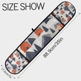 thumbnail image 3 of Yayeee Double Oven Mitt Kitchen Heat Resistant Baking 35" x7" Quilted Glove, Blue Snow Houses, 3 of 6