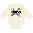 thumbnail image 3 of Inktastic Grampy Grandpa's Little Helper Boys Long Sleeve Baby Bodysuit, 3 of 5