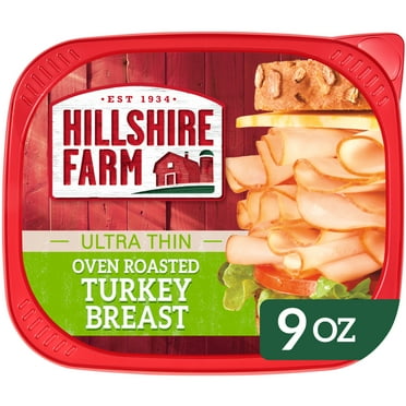 Hillshire Farm Ultra Thin Oven Roasted Turkey Breast Deli Lunch Meat, 9 oz Plastic Tub