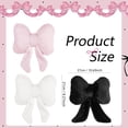 thumbnail image 2 of BallsFHK Soft Furry Bow Throw Pillows Cute Bowknot Plush Pillow Home Decor Stuffed Bow Lumbar Pillow For Bed Couch Living Room Decor, 2 of 4