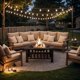 thumbnail image 2 of WLXIANG Outdoor Fire Pit, 32 Inch Firepit Table Metal Outdoor Fireplaces with Waterproof Cover for Outside Patio Camping (Bronze), 2 of 8