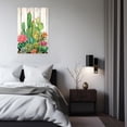 thumbnail image 2 of ZHONGYUTONG Cactus Canvas Wall Art Desert Botanical Painting Succulent Spiny Flower Picture Mexican Artwork Home Decor Framed (12.00" x 18.00"), 2 of 5