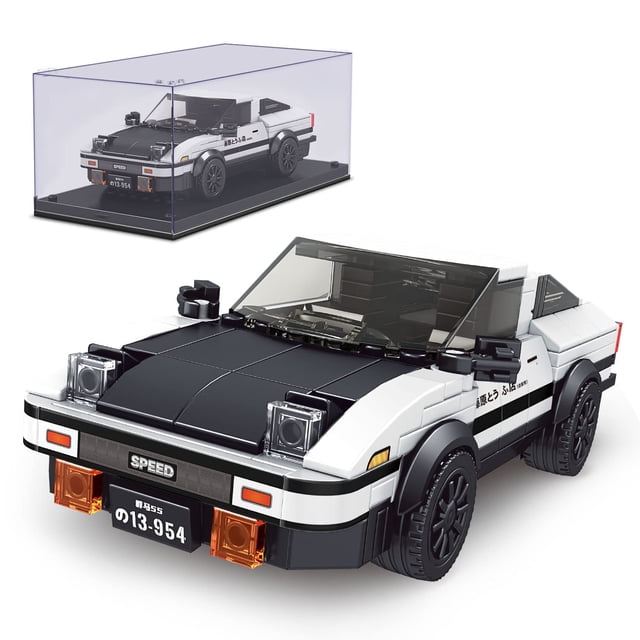 Coche Building Toy Mould King AE86 Initial D con vitrina