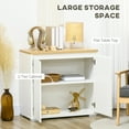thumbnail image 4 of HOMCOM Armoire de Rangement Buffet Bahut avec 2 Portes Blanc, 4 of 10
