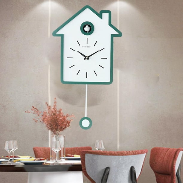 Reloj de pared de reloj de , de reloj de de pájaro natural, con reloj despertador temporizado, casa de pájaros, arte de pared, BLESIY Reloj de pared de cuco
