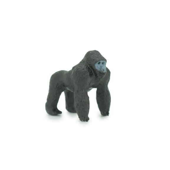Gorilla, Mountain Gorilla, Hand Painted, Educational, Rubber Primate, Realistic Figure, Lifelike, Gift, 1 1/2 " SF55 B58
