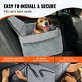 thumbnail image 4 of Asiento de coche para perros VEVOR, asiento elevador para perros para coche con bolsillo de almacenamiento, asiento de coche para mascotas con correa de seguridad con clip, relleno de esponja, 4 of 9