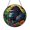 Acrylic 3.5 Inch, variant on Wild Gorilla Jungle Scene Stained Glass Style Suncatcher Window Decor, Round Nature Glass Hanging Ornament