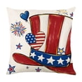 thumbnail image 2 of Funda de Almohada Del Día de La Independencia, Funda de Lino con Diseño de Corazones Coloridos, Tela Suave y Ecológica, Ideal para Uso En Interiores y Exteriores, Regalo Perfecto para Familiares y Am, 2 of 6