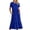 Blue-B, variant on Penkiiy Women's Summer Casual Short Sleeve Crewneck Swing Dress Flowy Tiered Maxi Beach Dress with Pockets L Green