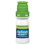 (2 pack) Refresh Relieva PF Preservative-Free Artificial Tears Lubricant Eye Drops, 10 ml