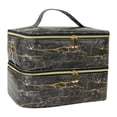 thumbnail image 1 of Organizador de esmalte de uñas, bolsa de almacenamiento, soporte para esmalte de uñas, estuche de transporte portátil para esmalte de uñas de viaje, negro, 1 of 10