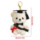 thumbnail image 3 of Llavero de oso de graduación, muñeco de peluche de 15 cm con birrete para mochila, bolso o llaves, lindo recuerdo de graduación de tela suave para estudiantes y graduados., 3 of 8