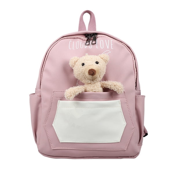 Mochila para niños 2022, mochila escolar de dibujos animados, adorable mochila de oso, mochila para jardín de infantes